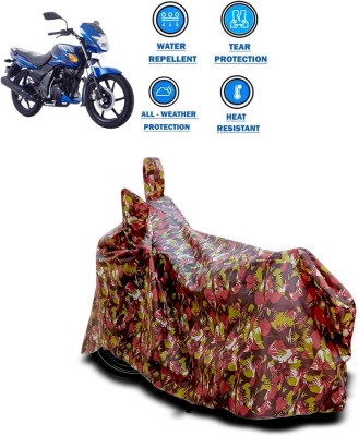 CODOKI Two Wheeler Cover for TVS(Flame, Red)