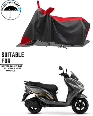 smwzxyu Waterproof Two Wheeler Cover for Suzuki(Black)