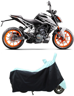 Coxtor Waterproof Two Wheeler Cover for KTM(200 Duke BS6, White)