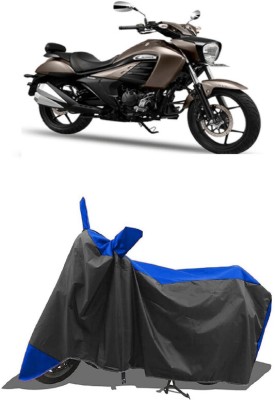 SUGASHRI Waterproof Two Wheeler Cover for Suzuki(Intruder 250, Blue, Black)