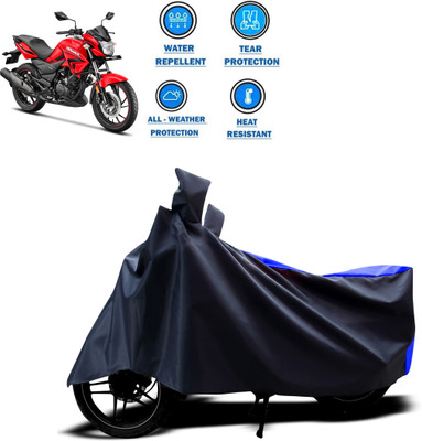CODOKI Two Wheeler Cover for Hero(Hunk, Blue)