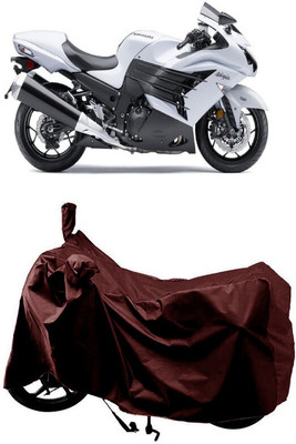 SUGASHRI Waterproof Two Wheeler Cover for Kawasaki(Ninja ZX 14R BS6, Maroon)