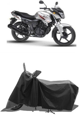 SUGASHRI Waterproof Two Wheeler Cover for Yamaha(SZ R, Grey, Black)