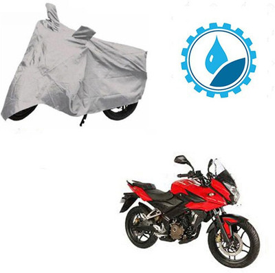 SK AUTO Waterproof Two Wheeler Cover for Bajaj(Pulsar AS 150, Silver)