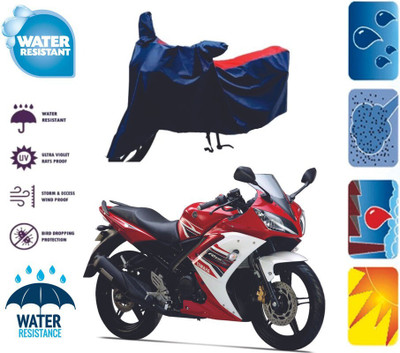 Mdstar Waterproof Two Wheeler Cover for Yamaha(R15 V3, Red, Blue)
