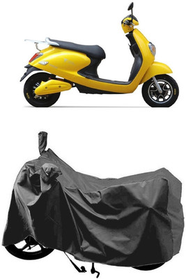 SUGASHRI Waterproof Two Wheeler Cover for Techo Electra(Emerge BS6, Grey)