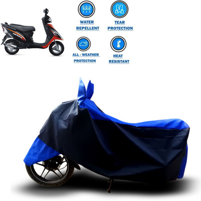 CODOKI Two Wheeler Cover for TVS(Scooty Streak, Blue)
