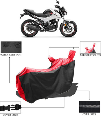 SK AUTO Two Wheeler Cover for Hero(Xtreme 160 R, Red, Black)