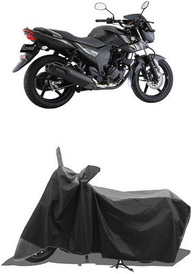 SUGASHRI Waterproof Two Wheeler Cover for Yamaha(SZ-RR V2 BS6, Grey, Black)