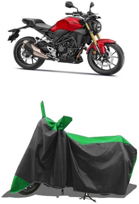 SUGASHRI Waterproof Two Wheeler Cover for Honda(CBR300R BS6, Green, Black)