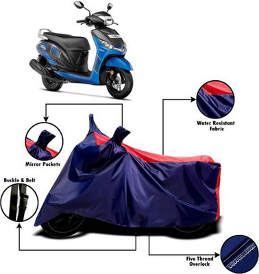 DeepShakshi AUTOMOTIVE Waterproof Two Wheeler Cover for Universal For Bike(Alpha, Red, Blue)