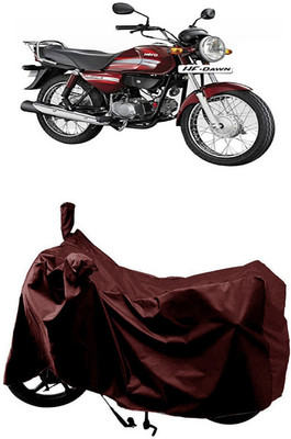 SUGASHRI Waterproof Two Wheeler Cover for Hero(HF Dawn BS6, Maroon)
