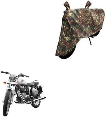 SK AUTO Waterproof Two Wheeler Cover for Royal Enfield(Bullet 350, Multicolor)