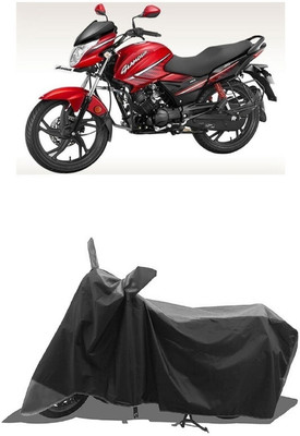 SUGASHRI Waterproof Two Wheeler Cover for Hero(Glamour i3s, Grey, Black)