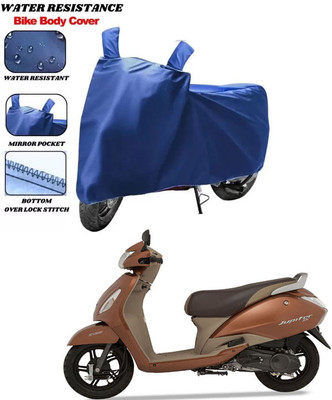 RONISH Waterproof Two Wheeler Cover for TVS(Jupiter, Blue)