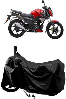 SUGASHRI Waterproof Two Wheeler Cover for TVS(RED 125 BS6, Black)