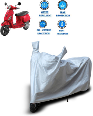 PAGORA Two Wheeler Cover for Vespa(Urban Club, Silver)