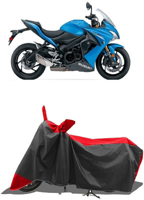 SUGASHRI Waterproof Two Wheeler Cover for Suzuki(GSX S1000F, Red, Black)