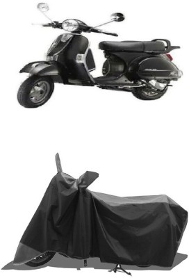 SUGASHRI Waterproof Two Wheeler Cover for LML(Star Euro 150, Grey, Black)