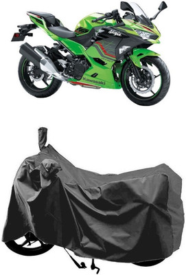 SUGASHRI Waterproof Two Wheeler Cover for Kawasaki(Ninja 400 BS6, Grey)
