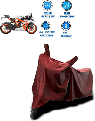 CODOKI Waterproof Two Wheeler Cover for KTM(RC 200, Maroon)