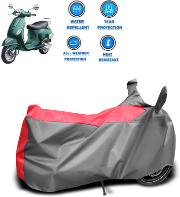 CODOKI Two Wheeler Cover for Piaggio(Vespa VXL 150, Grey)