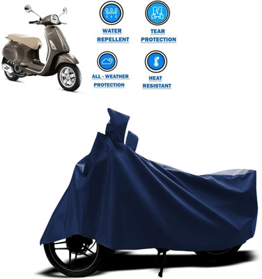 CODOKI Two Wheeler Cover for Piaggio(Vespa VXL, Blue)