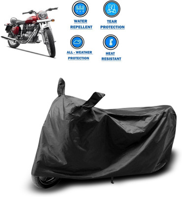 CODOKI Two Wheeler Cover for Royal Enfield(Electra, Black)