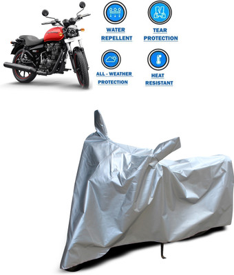 CODOKI Two Wheeler Cover for Royal Enfield(Thunderbird 350, Silver)
