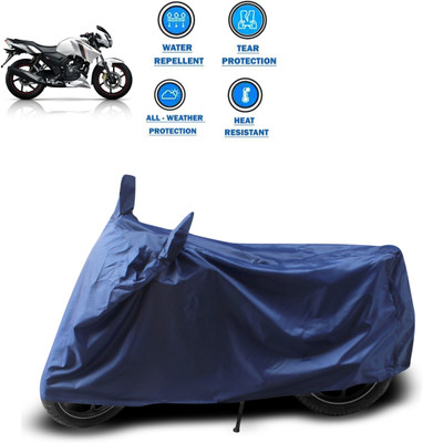 PAGORA Two Wheeler Cover for TVS(Apache 150, Blue)