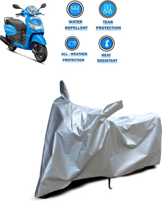 PAGORA Two Wheeler Cover for Hero(Pleasure+ 110, Silver)
