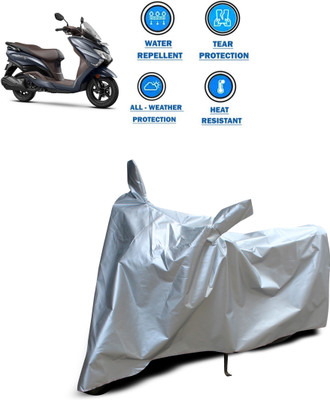 CODOKI Two Wheeler Cover for Suzuki(Burgman Street, Silver)