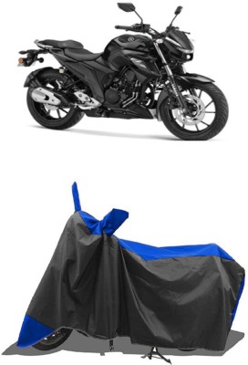 SUGASHRI Waterproof Two Wheeler Cover for Yamaha(FZ-25, Blue, Black)