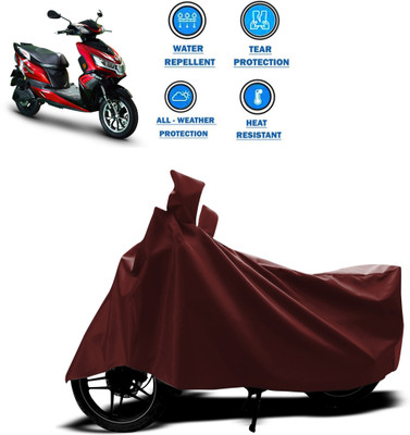 PAGORA Waterproof Two Wheeler Cover for Okinawa(i-Praise, Maroon)