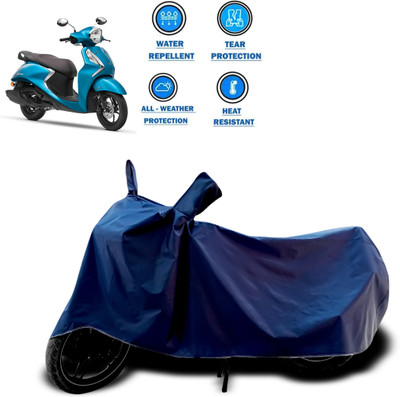 CODOKI Two Wheeler Cover for Yamaha(Fascino 125 FI, Blue)
