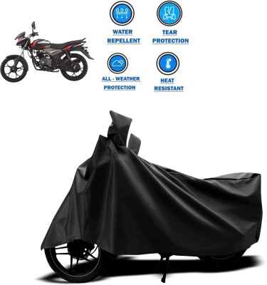 PAGORA Two Wheeler Cover for Bajaj(Discover 110, Black)