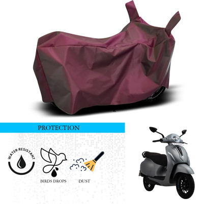ANTHUB Waterproof Two Wheeler Cover for Bajaj(Chetak, Maroon)