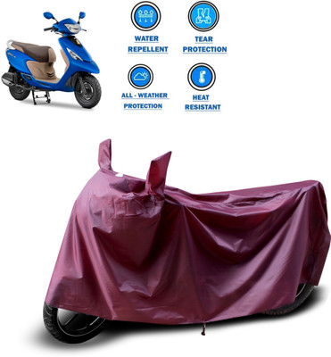 PAGORA Waterproof Two Wheeler Cover for TVS(Zest, Maroon)