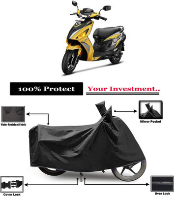 SK AUTO Two Wheeler Cover for Hero(Maestro, Black)