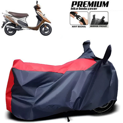 SK AUTO Waterproof Two Wheeler Cover for Honda, Bajaj, Hero, TVS(Red, Blue)