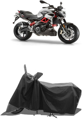 SUGASHRI Waterproof Two Wheeler Cover for Aprilia(Shiver 900 BS6, Grey, Black)