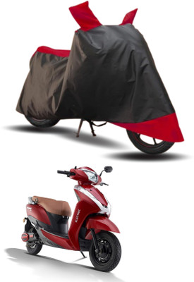 SK AUTO Two Wheeler Cover for Ampere(Magnus, Red, Black)