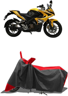 SUGASHRI Waterproof Two Wheeler Cover for Bajaj(Pulsar SS400, Red, Black)