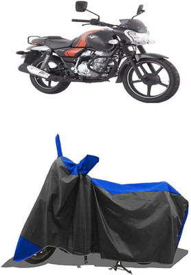 SUGASHRI Waterproof Two Wheeler Cover for Bajaj(V12, Blue, Black)