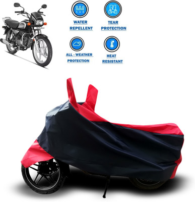 CODOKI Two Wheeler Cover for Hero(Splendor Plus, Red)