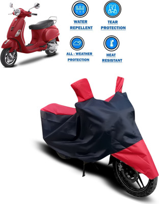 CODOKI Two Wheeler Cover for Piaggio(Vespa VXL 125, Red)