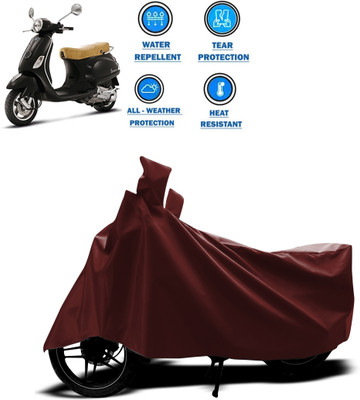 CODOKI Waterproof Two Wheeler Cover for Piaggio(Vespa LX, Maroon)