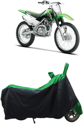 Coxtor Waterproof Two Wheeler Cover for Kawasaki(KLX 140, Green)