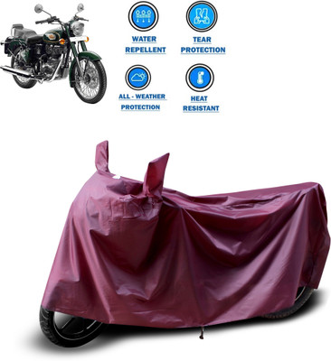PAGORA Waterproof Two Wheeler Cover for Royal Enfield(Bullet 500, Maroon)