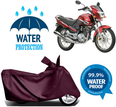 Mdstar Waterproof Two Wheeler Cover for Yamaha(Gladiator RS, Maroon)